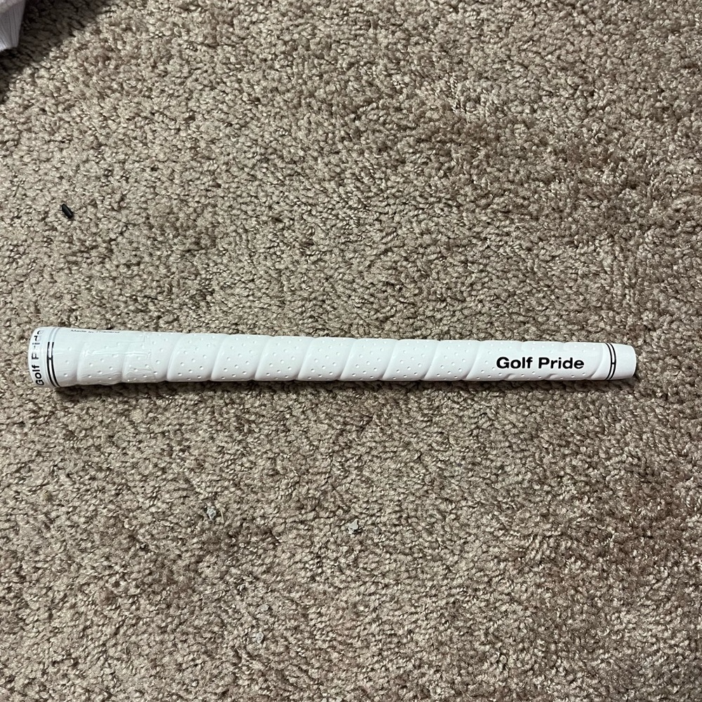 Brand new Gold Pride Tour Wrap, white leather golf club grip.